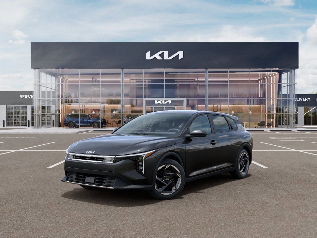 2026 Kia K4 EX in Interstellar Gray — front three-quarter view